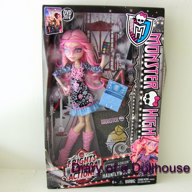 Monster High Frights, Camera, Action! Viperine Gorgon Doll – One-Touch Top  Tred Toys