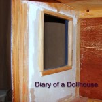 Smoothing Out The Dollhouse Kitchen Walls