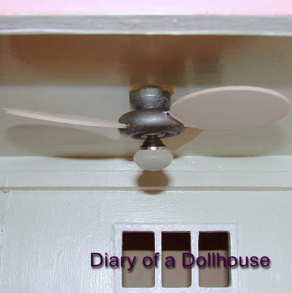 How I Made A Dollhouse Ceiling Fan, Miniature Ceiling Fan For Dollhouse