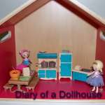 Lil Woodzeez and Dollhouse Shelf From Target
